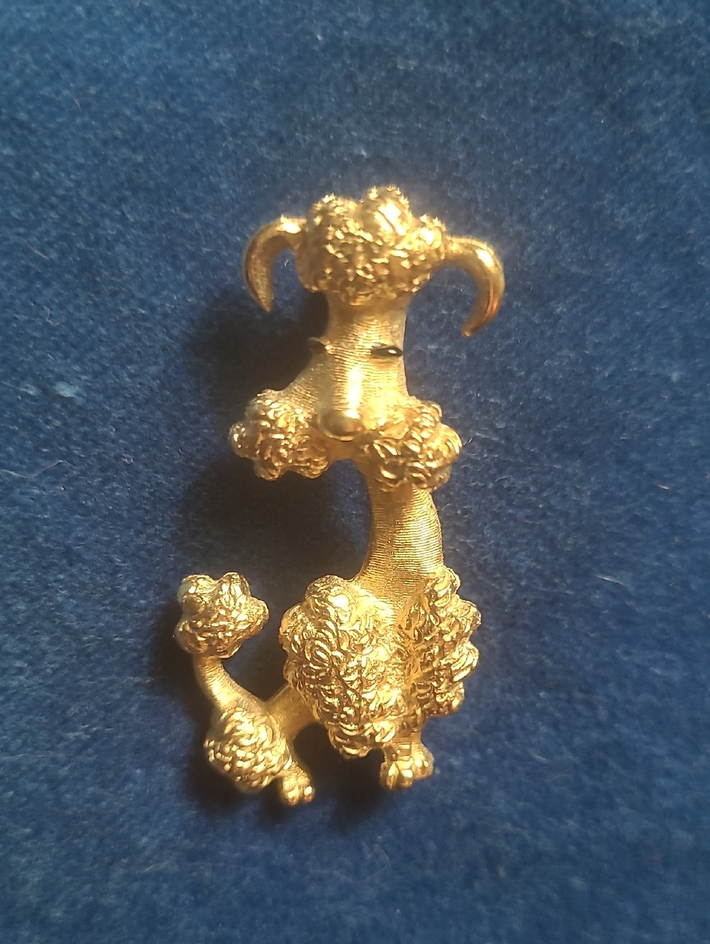 2/$22 Avon Vintage 70s Gold Tone French Poodle Brooch